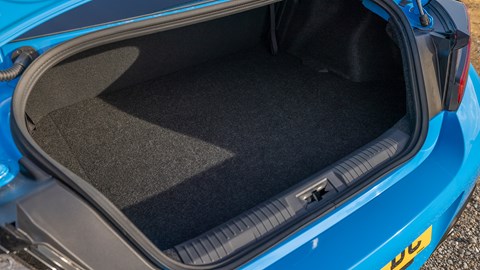 Toyota GR86 boot: 276 litres of luggage space