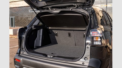 Suzuki S-Cross (2022) review: boot space, with boot board in highest position to eliminate the loading lip