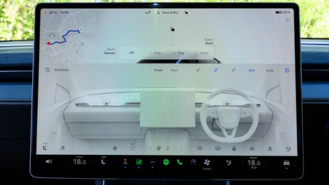 Tesla Model Y (2025) review: infotainment system