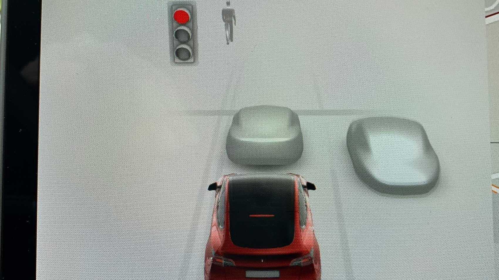 Tesla Model Y touchscreen renders your surroundings