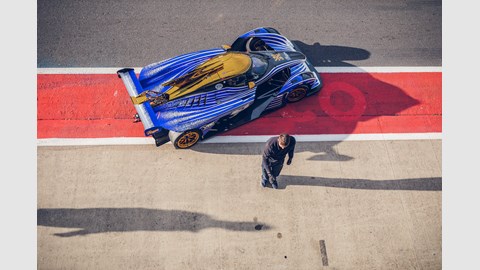 The Frank Stephenson-designed livery on the car nicknamed 'Frank' - now a prize for the winner of the 2022 Cup