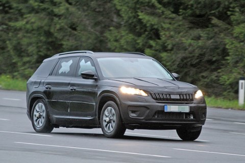 Skoda Kodiaq spy photo by CAR magazine