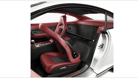 Bentley Continental Supersports has no rear seat. Part of a diet that saves over 100kg