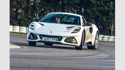 Lotus Emira review, going sideways on track