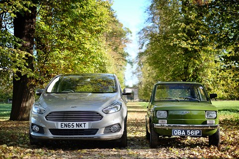 Fiat 126 and Ford S-Max
