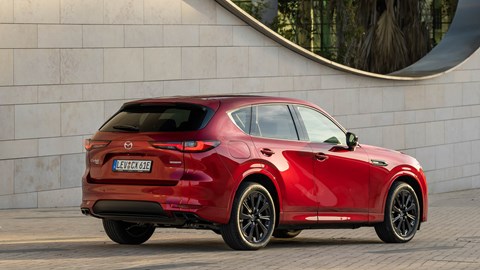 Mazda CX-60 soul red rear view