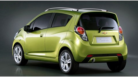 The Chevrolet Spark is a busy design: edgy, squat, compact. It's pretty cool