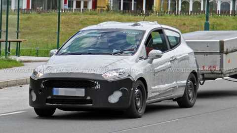 2016 Ford Fiesta three-door spy shots