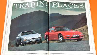 Trading places: Mazda RX-7 vs Porsche 968 (CAR archive, 1992)