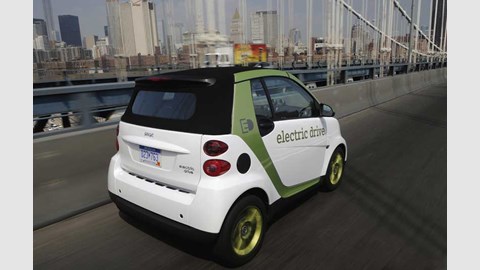 Smart Fortwo Electric Drive: there is no 0-62mph time, that's the top speed