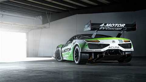 The Honda EV Concept prototype electric racer