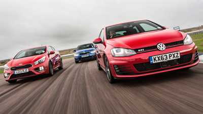 Kia Proceed GT vs Skoda Octavia vRS vs VW Golf GTI (2014) review