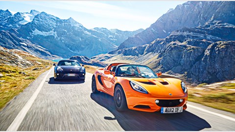 Alfa Romeo 4C vs Lotus Elise S vs Porsche Cayman (2014) review