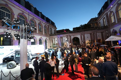 Jaguar Land Rover’s Spectre cars on the Frankfurt red carpet