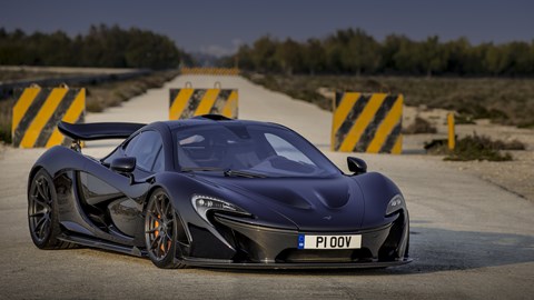 McLaren P1 review, Bahrain, black, front view