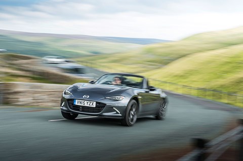 Lane deviation warning not needed in the MX-5. Trust us – you won’t drift off to sleep