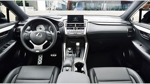 Lexus NX interior as faceted as the exterior