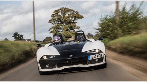 The Zenos E10 is priced below £25k, although you'll need to pay extra for a windscreen - or a crash helmet