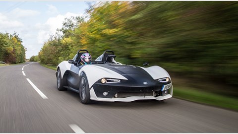 Suspension is double wishbones all round with in-board dampers at the front