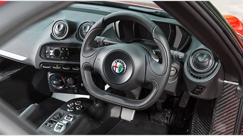 Putting the steering wheel on the right-hand side hasn't made the actual wheel any less ugly, unfortunately