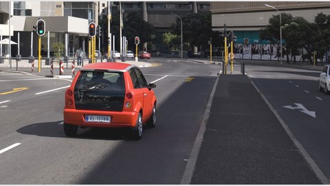 Think City rear three-quarter