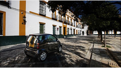 Smart Fortwo ED CAR review: rear three-quarter photo
