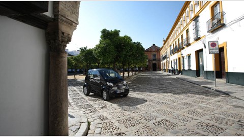 Smart Fortwo ED CAR review: front three-quarter photo