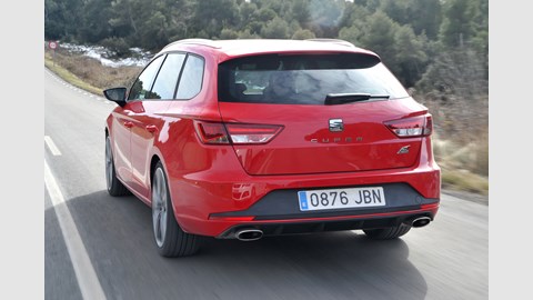 Plenty of space back here. Not as much as a Golf wagon, but still a useful loadspace