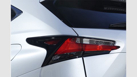 The [production NX's styling has been toned down considerably from the wild concept car