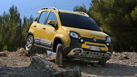Steel underbody guards help protect the Cross's underbelly from rocky terrain