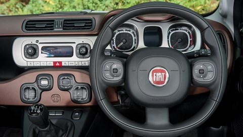 Squircles ahoy in the Fiat Panda Cross interior