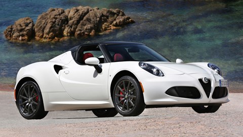 With plenty of torque and not much mass, 4C Spider hits 62mph in 4.5sec