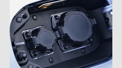 Charge sockets are concealed under what looks like an extra fuel filler flap