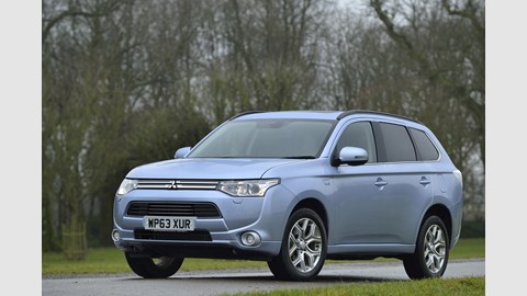 The Outlander PHEV combines a 2.0-litre petrol engine with two electric motors