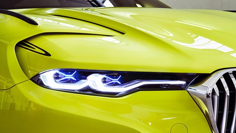 X motif actually a reference to tape racers stuck to their lights