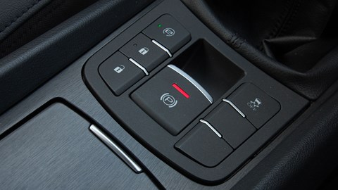 The bizarrely shaped handbrake of old is gone, replaced by an electric switch