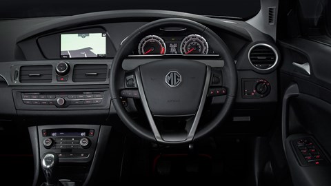 It's not the photographer's fault: the MG6 interior really is that dark