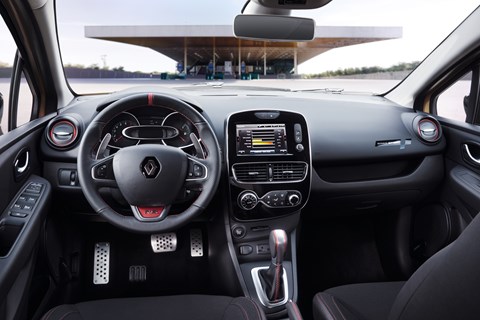 Inside the Clio RS cabin