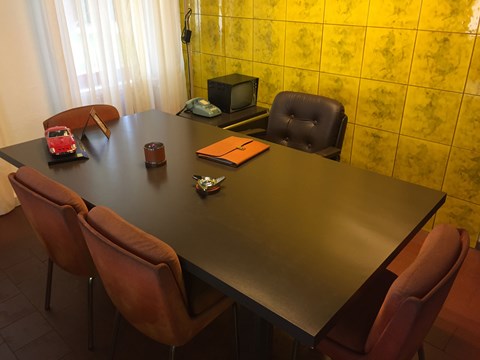 Enzo Ferrari's old desk at Fiorano