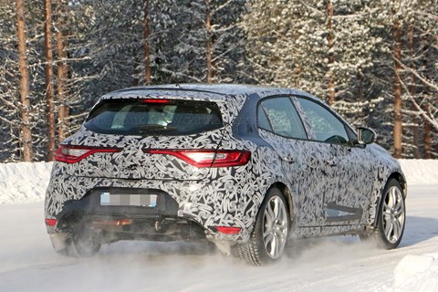 Renault Megane RS testing