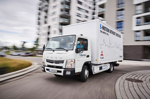 The Daimler/Mitsubishi Fuso Canter E-Cell