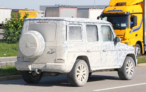 New 2018 Mercedes G-class: covered in mud