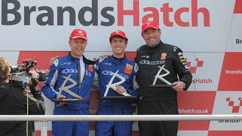 Left to right: Oliver Barker, CAR's James Taylor and Rob Ellice