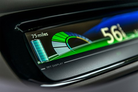 The Renault Zoe range meter