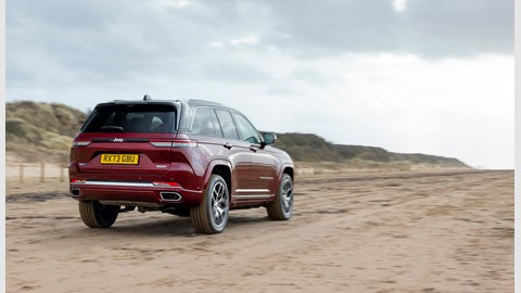 Jeep Grand Cherokee review - rear, driving off-road