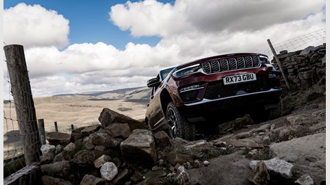 Jeep Grand Cherokee review - front, driving off-road, low