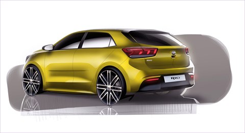 Kia Rio: the first design renderings