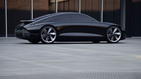 The low-slung 2020 Hyundai Prophecy concept car