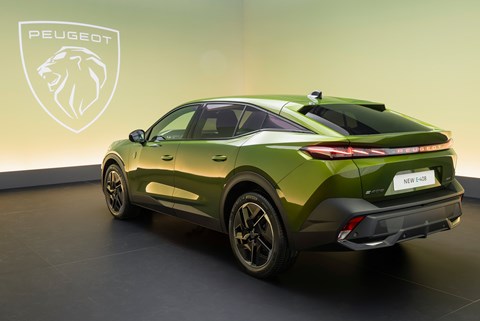 Peugeot 408 facelift - green, rear