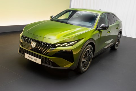 Peugeot 408 facelift - green, front